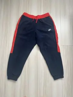 Nike XL ジョガーパンツ ネイビー/オレンジ　フリース