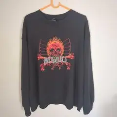 メタリカ　メンズ用　トレーナー　REBELメタリカロゴ　スウェット　L