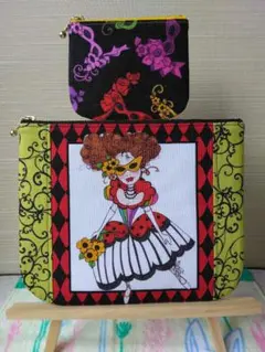 ロラライハリス☆フラットポーチ☆ハンドメイド - メルカリ