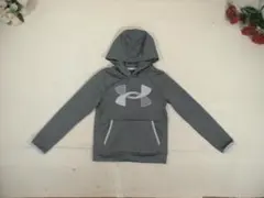 96360　キッズ　アンダーアーマー　パーカー　グレー　YSM