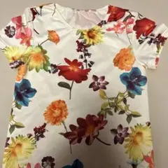 ワコール　チャコット　花柄ボタニカル　レオタード　トップス