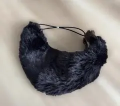 黒いファーヘアバンド　ターバン　カオリノモリ　カシラのサムネイル