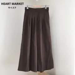 【HEART MARKET】フレアパンツ　ワイドパンツ　アンクル丈　ウエストゴム