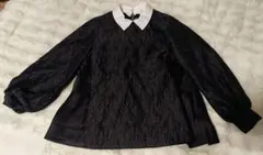 UNITED ARROWS 襟付きバルーンスリーブブラウス 36