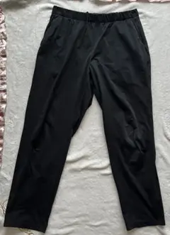 無印良品　吸汗速乾ストレッチパンツ　Lサイズ　メンズ　黒　ブラック　ズボン