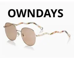 OWNDAYS☆SUN1073B☆サングラス☆ウェーブピンクゴールドのサムネイル