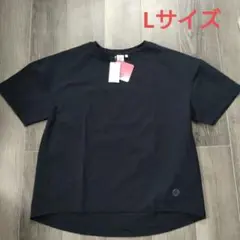 【新品未使用タグ付き】黒 半袖Tシャツ Lサイズ ロゴ付き
