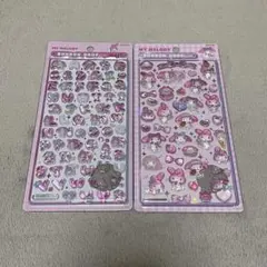 【本日限定値下げ】マイメロディ ボンボンドロップシール 文字 第2弾 2枚セット