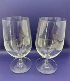 03【美品】ドーム フランス クリスタル ブランデーグラス ペア 