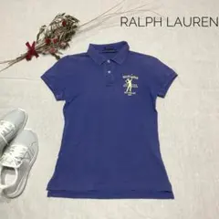 ラルフローレン　レア　ポロシャツ　ヴィンテージ　テニス　紫　M