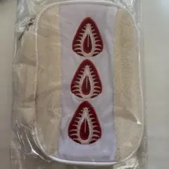 刺繍デザイン ベージュポーチ