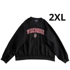 Wisconsin ナイロンピステ 2XL 黒 バッキー君 刺繍