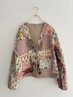 【最終値下げ】パッチワーク花柄ジャケット ZARA ザラ リバーシブルキルティングジャケット パッチワーク風
