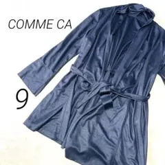 COMME CA カーディガン　スウェード　ブラック　羽織り　コート