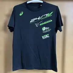 asics バレーボール用シャツ ブラック グリーンのサムネイル