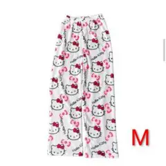 ハローキティ ルームウェアパンツ Mサイズ モコモコタイプ