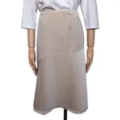 【エフデ】ef-de スエードスカート(9号) ベージュ レース フレアスカート