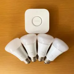 Philips Hue ブリッジ E26スマートLEDライト4個セット