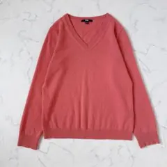UNIQLO ユニクロ　カシミヤ100% Vネック ニット　L
