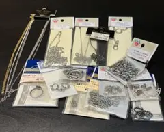 ハンドメイドアクセサリー パーツ 素材セット ネックレスチェーン アクセパーツ