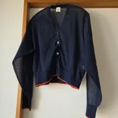 6 roku ネイビー 長袖カーディガン