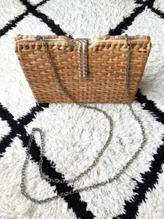 ZARA カゴ　ショルダーバッグ