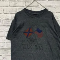 USA製90sヴィンテージTシャツ！シングルステッチグレー古着M 0624のサムネイル