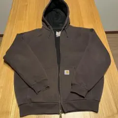 Carhartt ブラウン　フード付き ジャケット　ジップ　パーカー