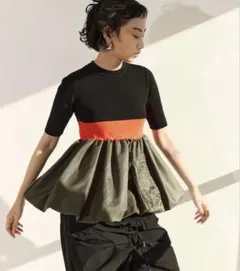 OMMO IRREGULAR SHIRRING COCOON CAMI OP - メルカリ