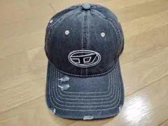 DILSEL ディーゼル ダメージキャップ 帽子 ジーンズ Dマーク