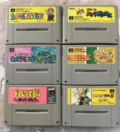 ジャンク品　スーパーファミコン ゲームソフト 6本セット