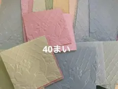 エンボス 平袋 大20 小20 おすそ分け ラッピング 花柄フェンス
