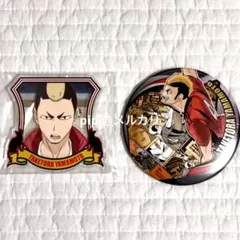 ハイキュー コレクション缶バッジ アクリルバッジ 山本猛虎 2点セット