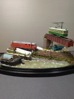 Zゲージ ジオラマ 鉄道模型 夕景ディスプレイ - メルカリ