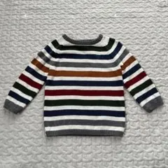 H&M ベビー キッズ ボーダー ニット セーター 長袖　80