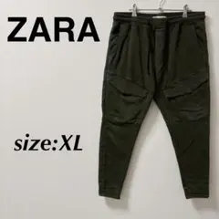 ZARA ザラ カーゴパンツ スウェットパンツ ジョガーパンツ カーキ