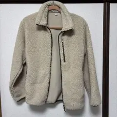 【ほぼ新品】UNIQLO防風アウターフリースジャケット（長袖）ベージュ