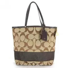 【人気！】COACH コーチ  シグネチャー キャンバス×レザー バッグ