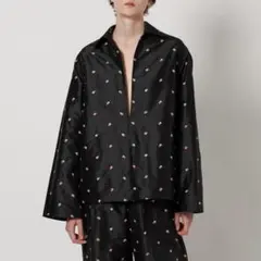 美品 <LOEFF> ローズ タフタ スキッパー シャツ - メルカリ