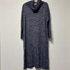 GAP ネイビー オフタートルロングワンピース 長袖【Sサイズ】