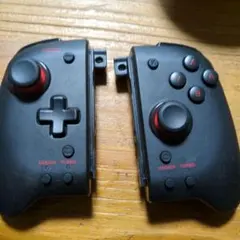 完動品　ニンテンドーswitch　HORI グリップコントローラークリアブラック