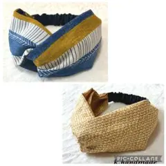 ばんびー様 専用 2点おまとめ ストライプ クロスターバン ヘアターバン