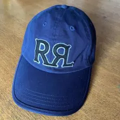 美品✨RRL ダブルアールエル ロゴ キャップ ネイビー