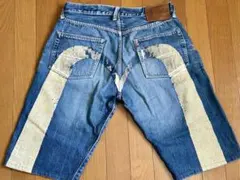 エヴィス EVISU 大カモメ W32 短パン ハーフパンツ