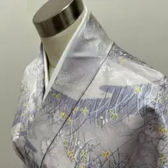 KL2882 洗える着物 小紋 身丈158.5cm ポリエステル 化繊