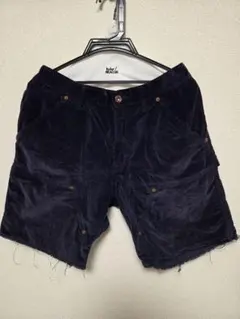 kolor BEACON カラービーコン　ネイビー コーデュロイ ショートパンツ
