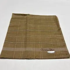 Christian Dior ハンカチ チェック柄 ブラウンのサムネイル
