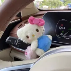 キティ ワイパーレバー ウインカーレバー マスコット ぬいぐるみのサムネイル