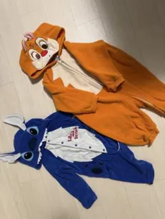 チップとデール/スティッチの着ぐるみセット　80cm