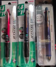 uni JETSTREAM 4&1 2本　Dr.GRIP 1本　計3本セット
